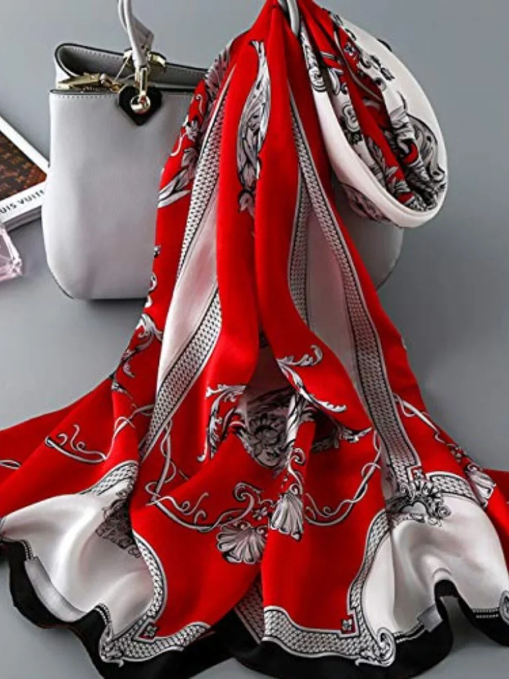 100% Mulberry Silk Fashion Scarf Long Lightweight Shawl Wrap
